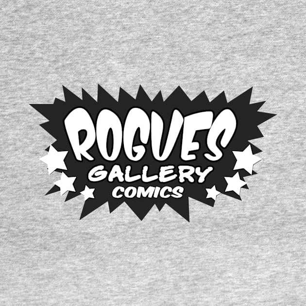 Rogues Gallery Comics Black & White Logo by Rogues Gallery Comics